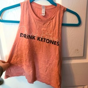 Pruvit pink crop and travel bag